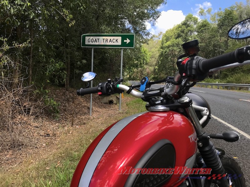 Road names motorcycles Triumph Street Scrambler