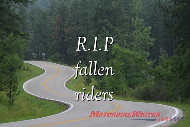 RIP fallen riders crash lone