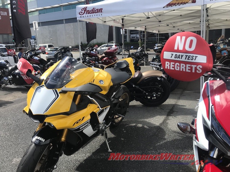 sell buy test ride demo motorcycle sales showroom selling motorcycles dive