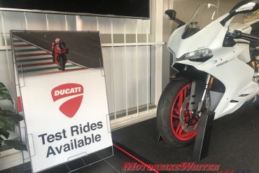 test rides demo motorcycle sales showroom selling motorcycles