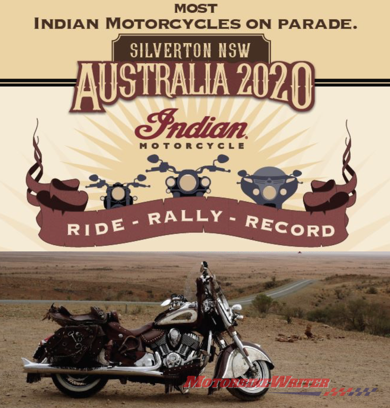 Indian Motorcycle Parade record