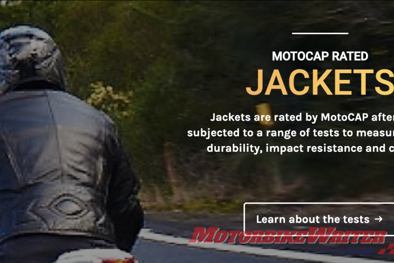 Jackets fail MotoCAP abrasion testing