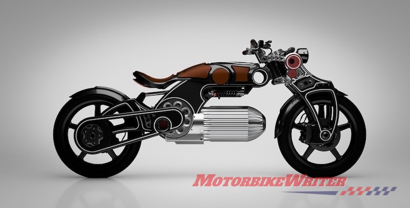 Curtiss Hades electric motorcycle
