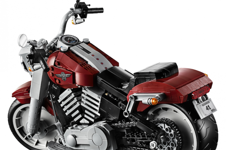 Lego Harley-Davidson Fat Boy scale model