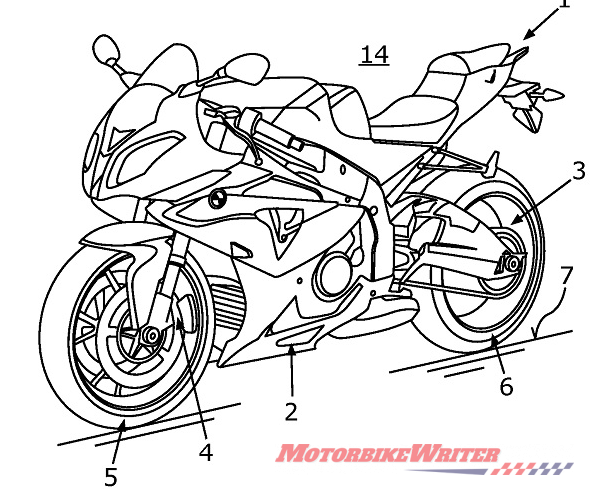 Supercharged BMW S 1000 RR patent drawing