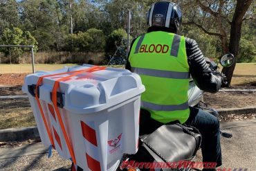 Blood Bikes Australia Peter Davis tests