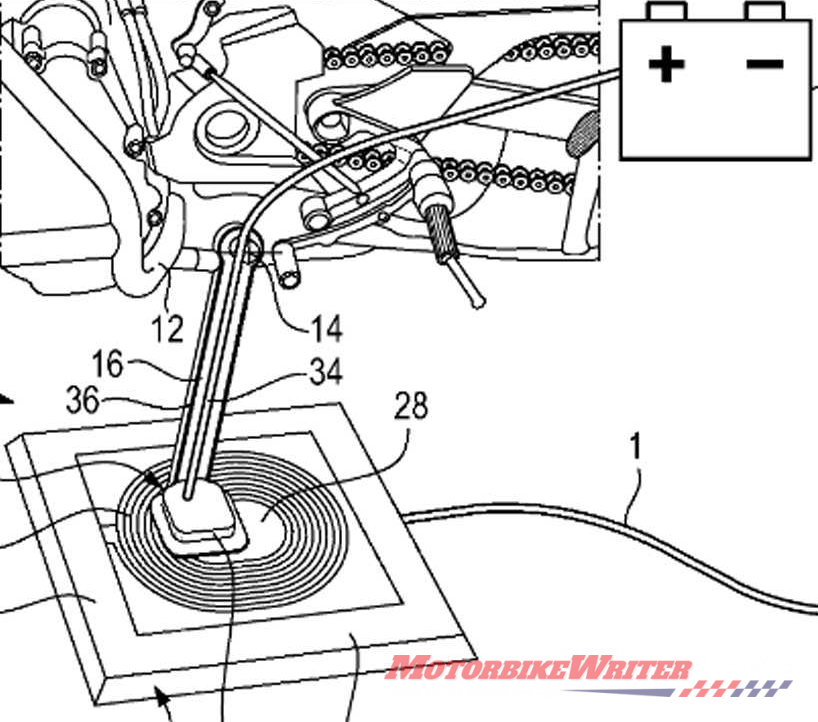 BMW sidestand charger patent drawing