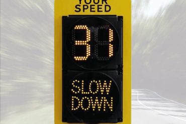 speed alert sign