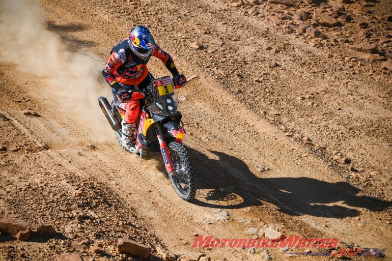 Toby Price slips in shortened course