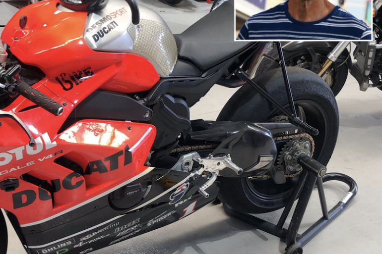 Troy Bayliss Ducati V4R demo bike stolen