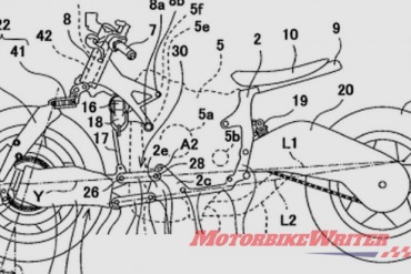 Kawasaki Bimota hub-centre steering patent