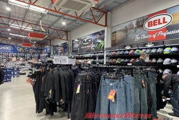 Motorcycle dealership sale accessories jeans clothing standard