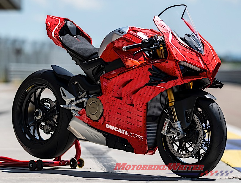 Lego fan builds life-size Ducati Panigale V4 R