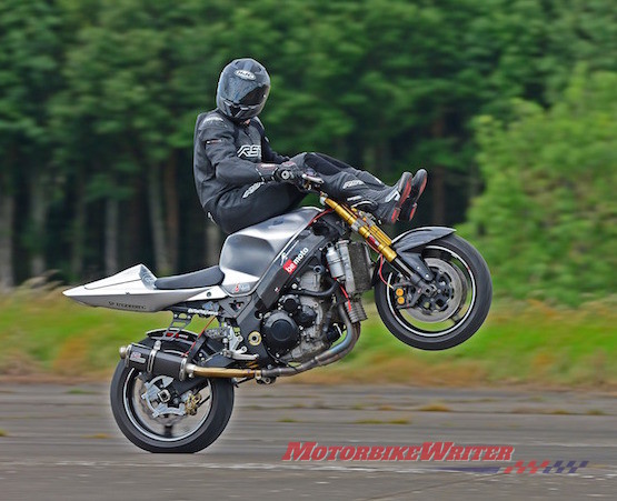 Jonny Davies stunt rider high chair wheelie @ Straightliners land speed Elvington, Nth. Yorks. 26 July 2020 (Harvey Brewster) 17_n low res