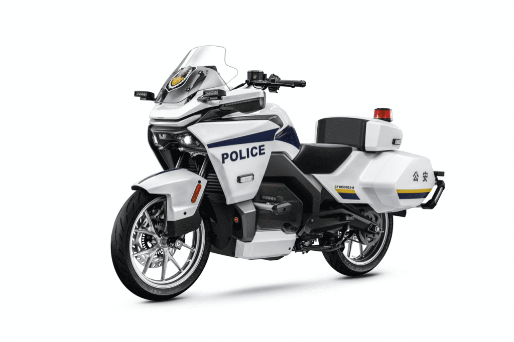 electric CFMoto police bike