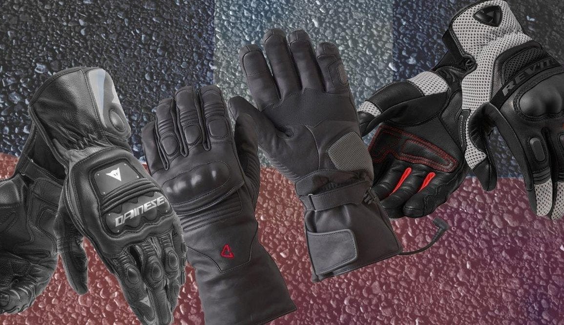 Premium Cowhide Leather Gauntlet Gloves Motorcycle Motorbike Gloves Leather 