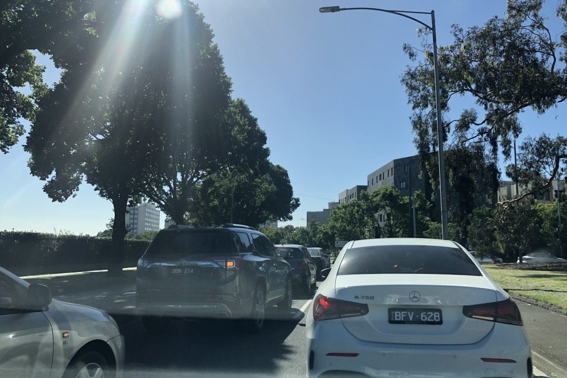 Melbourne CBD traffic