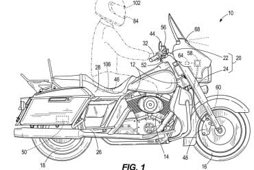 Harley-Davidson Patent Schematic