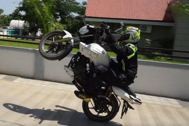 ROHITESH UPADHYAY breaking the record for world's longest no-hands wheelie October 2019