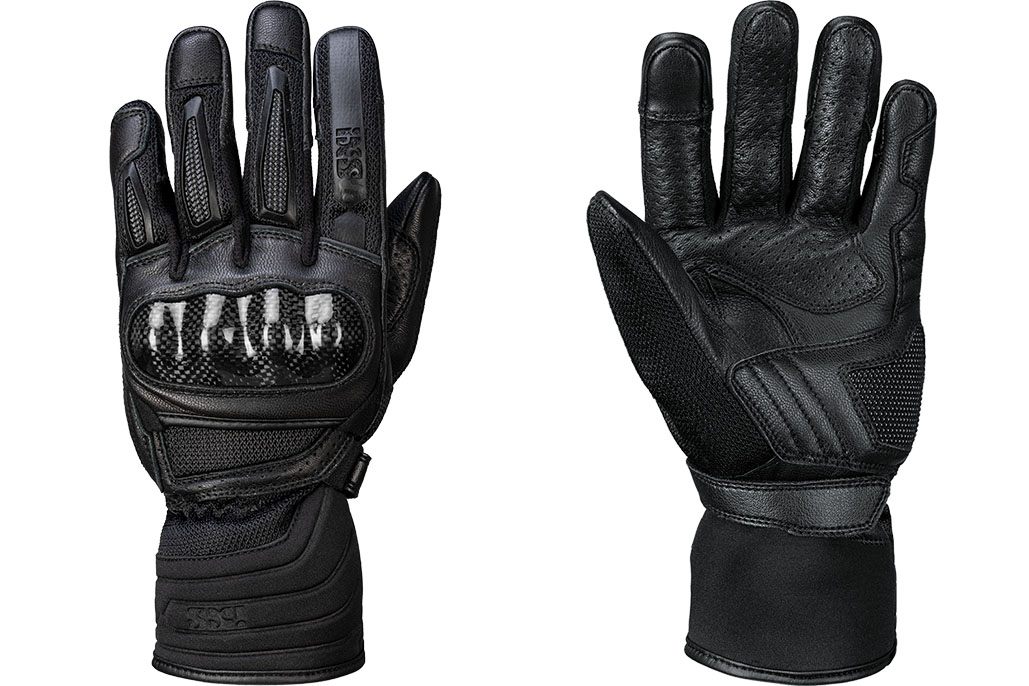 a top and back view of the all-new iXS Carbon-Mesh Sport Glove 4.0