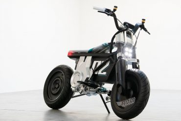 A side view of the BMW CE 02 concept scooter