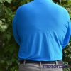 Mesh back panel of blue Fieldsheer Mobile Cooling Long Sleeve shirt
