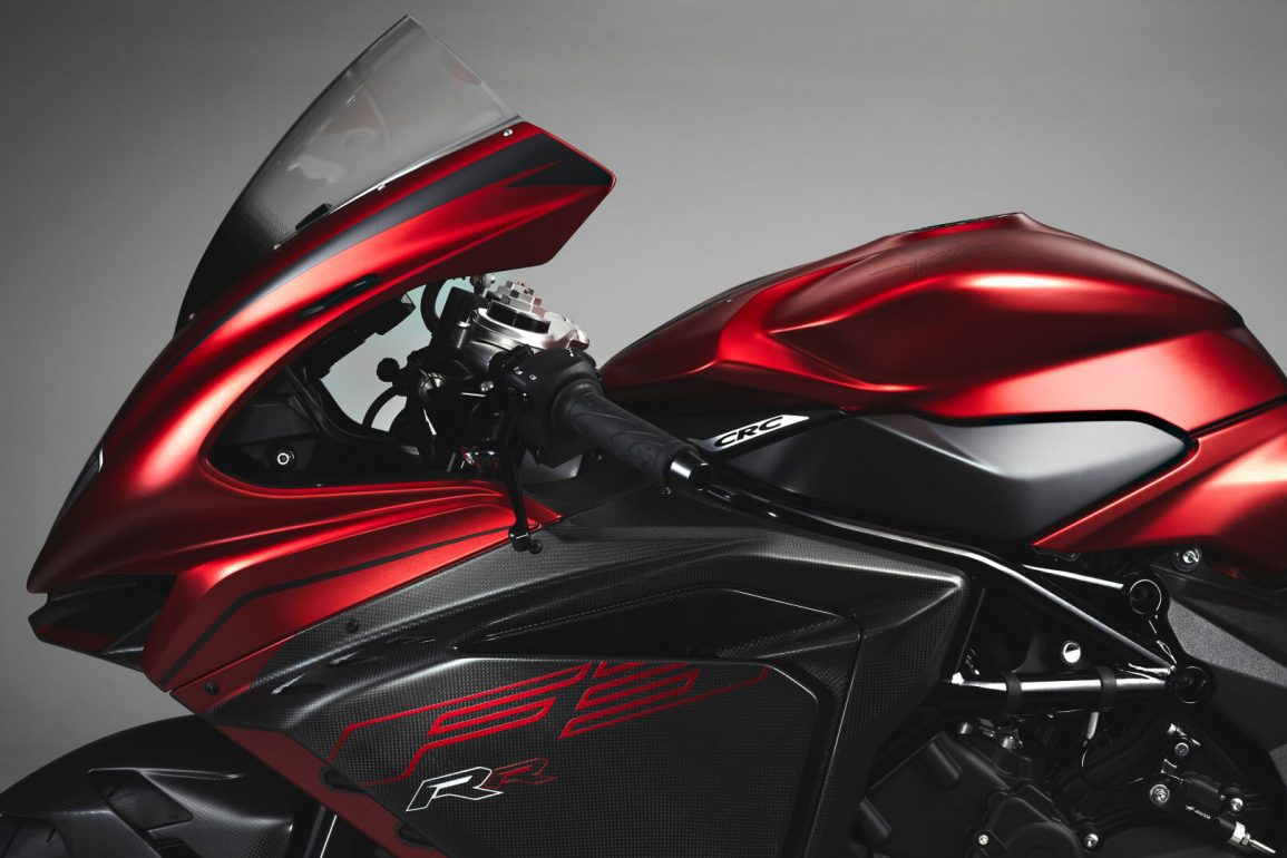 The top of the all-new 2022 MV Agusta F3 RR