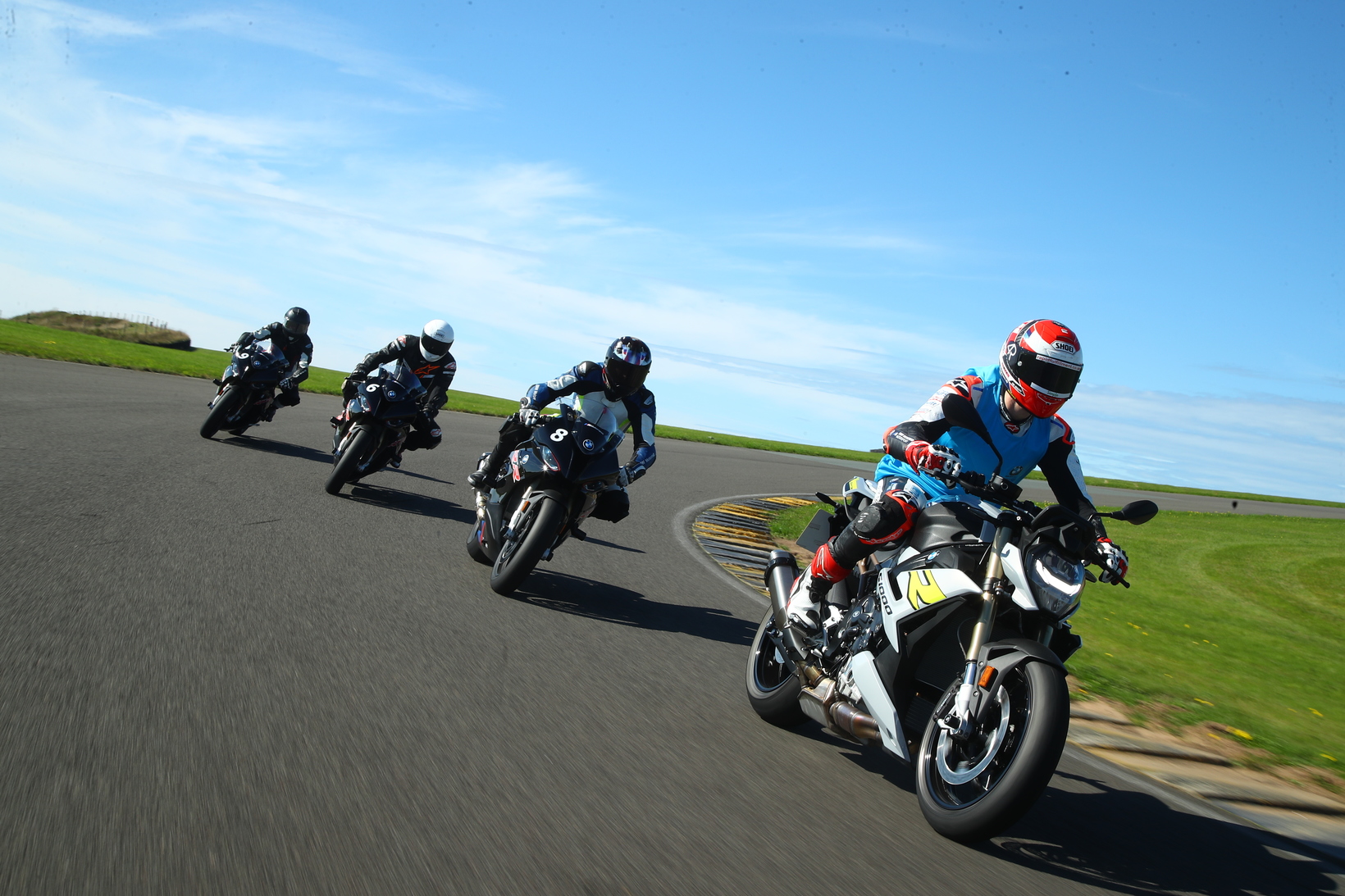 Riders at the BMW Performance Academy