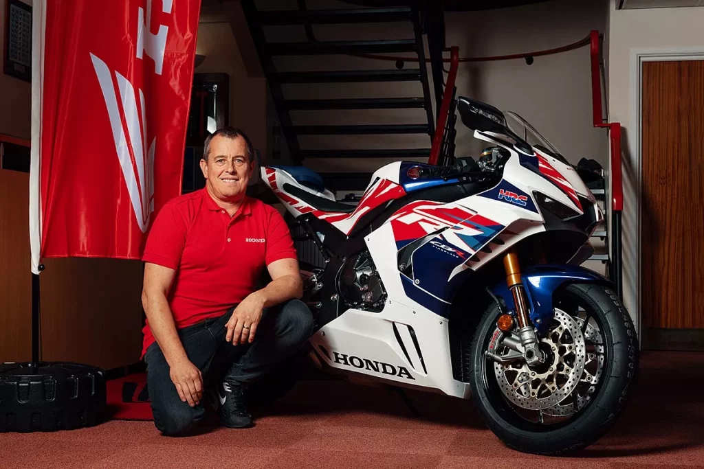 A view of John McGuiness, TT racer for Honda these many years past