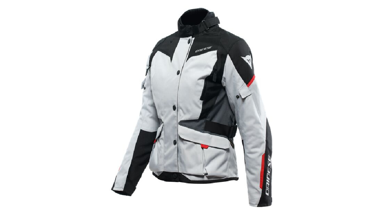 Dainese Tempest 3 D-Dry Women's Jacket in Grey/Black/Red